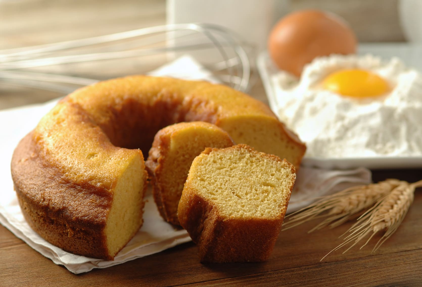 Bolo de farinha de trigo