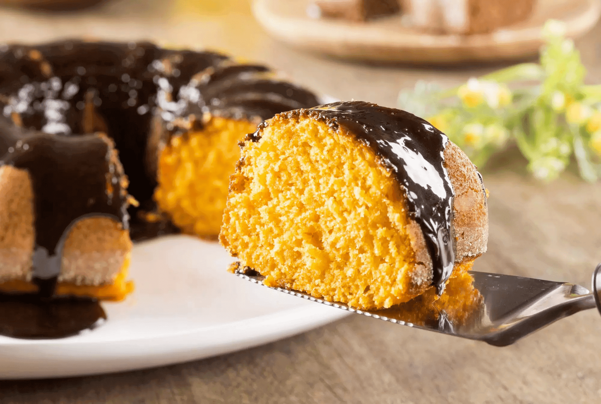 BOLO DE CENOURA COM BRIGADEIRO - RECEITAS QUE AMO 